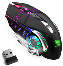 Raton Mouse Bluetooth Inalambrico con Retroiluminacion  USB Juegos PC Laptop picture