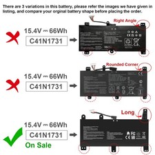 C41N1731-2 Battery For ASUS ROG Strix G17 G712LU G731G SCAR 17 G732LW picture