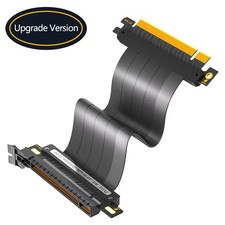 PCIE 4.0 Extension Cable, 16x Shielded High Speed GPU Riser Cable with PCIE Port picture