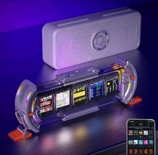 Divoom Times Gate - Cyberpunk Gaming Digital Clock with Smart App & RGB Display picture