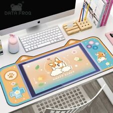 Kawaii Cute Cartoon Cat Ears Mouse Pad Big Computer Keyboard Desk Mat Large  picture