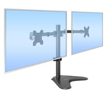 Mount-It MI-2781B Dual Monitor Desk Stand - Black Full-Motion Dual Monitor Stand picture