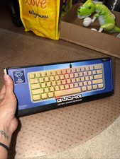 SUPER RARE GOLD BUGHA 60% LED GAMING KEYBOARD LIMITED EDITION picture