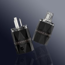 VIBORG HiEnd Pure Copper Rhodium Plated US Power Plug HiFi Power Cable Connector picture