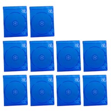 10 Pack Blu-ray DVD CD Disc Storage Holder 7mm Slim Case Space Saving Organizer picture