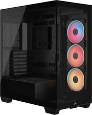 CORSAIR - 3500X LX-R RGB iCUE LINK Mid-Tower PC Case - Black picture