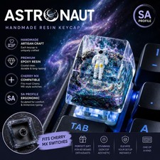 Resin Custom Keycap 1U Handmade Nebula Space Mechanical Keyboard Esc R4 Key cap picture