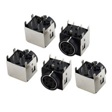5 Pcs DC Female 4 Pin Mini DIN Power Jacks Sockets for Gateway M350 M675 picture