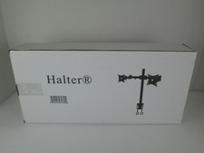 HALTER FREE TILT DUAL MONITOR ARM - BLACK picture