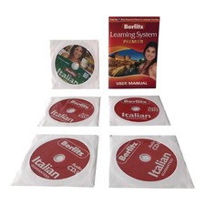 Berlitz Spanish Premier Speak Italian 30 Days 4 Audio CDs 1 Program CD Manual picture