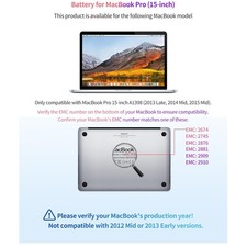 Fast Charging Battery for MacBook Pro EMC 2674-2910 picture