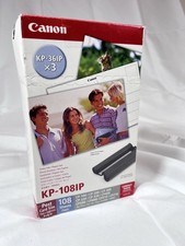 Canon Color Ink Paper Set KP-108IN Selphy CP 4X6 New In Box Cartridge 108 Sheets picture