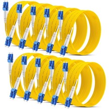 10 Pack 3 Meter 9.84 Ft LC To LC Single Mode Fiber Patch Cable OS2 Duplex picture