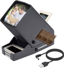 35mm Slide and Film Viewer, Negative Scanner, Desk Top LED Lighted Illuminated V picture