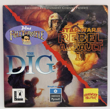 1995  Star Wars :Rebel Assault ll - Full Throttle ,The Dig PC Demo CD Chrysler picture