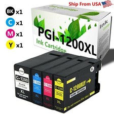 4-Pack PGI-1200XL PGI1200 Ink Cartridge for MAXIFY MB2020 MB2720 Printer picture