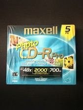 Maxell Photo CD-R Pro 700mb Professional Quality 10 Pack Japan - NEW SEALED picture