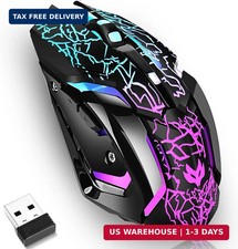 Wireless Gaming Mouse,Rechargeable Computer Mouse with Type-C Fast Charging, Erg picture