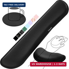 Upgrade Enlarge Silky and Superfine Fabric Gel Memory Foam Keyboard Wrist Rest S picture