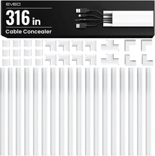 Cable Hider Wall 306” - Cable Raceway Cord Hider - Wire Covers for Cords on Wall picture