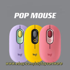 LOGITECH Wireless Mouse POP MOUSE Silent Bluetooth Optical Slim Mice Laptop USB picture