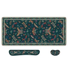 iCasso Large Mouse pad for Desk, Computer 35.4 x 15.7 inches, Green Butterfly picture