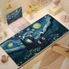 Pokemon Umbreon Faux Leather Gaming Mouse Pad Desk Mat Accessories picture