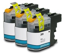 Ink Cartridge for Brother MFC-J4620DW Brother MFC-J4420DW Brother LC203 B 3PK picture