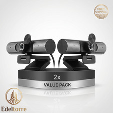 2X USB HD 1080P Webcam w/ Mic & Speakers Plug & Play Video Conference AWCS06F picture