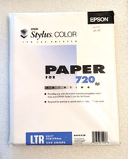 Epson Stylus Paper S041029 Ink Jet Super Mode 720 dpi 8.5 x 11
