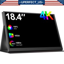 UPERFECT Portable Monitor 4K 18.4 inch, 10 Bit UHD FreeSync IPS HDR Monitor Used picture