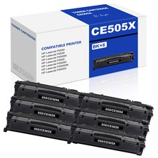 6x Black 05X Toner Cartridge Compatible for HP CE505X  P2055d P2055dn Printer picture