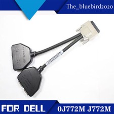 FOR Dell Monitors 8Inch Quad VHDCI to DisplayPort Dongle Adapter Cable 0J772M picture