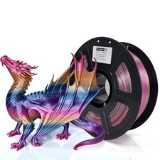 Stronghero3D PLA Filament 1.75mm, Fast Color Change Silk Rainbow,1kg Spool picture