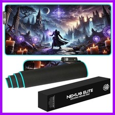 RGB Gaming Mouse Pad Large Extended Desk Mat 35.4x15.7in XXL XXXL Mousepad LE... picture