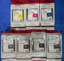 CANON PFI-120 Genuine Ink Set 5 Colors New, Expired, Ideal Gift 🎁 picture