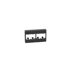 Panduit CFFP4BL Modular Furniture Faceplate ABS Flat 4 Port Black picture