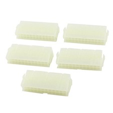 5 Pcs Beige Plastic 24 Pin Female Power Supply Connector TX Adapter picture