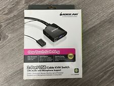 IOGEAR 2-PortHD Cable KVM Switch w/Audio and Microphone Support GCS72U picture