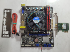 ASROCK H61M-DGS Motherboard w/Pentium G620, 4GB RAM, WIFI #0793 picture