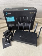 TP-Link BE6500 Dual-Band Wi-Fi 7 Router Archer BE400 Speed Up To 6.5 Gbps, Black picture