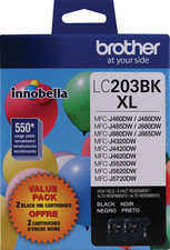 New Genuine Brother LC203XL Black 2PK Ink Cartridges MFC-J5520DW, MFC-J5620DW picture