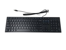 NEW Dell KB216 Slim Multimedia USB Keyboard Black KB216-BK-US 0G4D2W RKR0N 6WMN0 picture