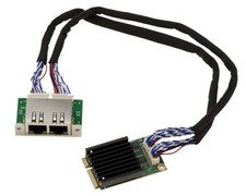 MiniPCIE Network Card 2x RJ45 Dual LAN 2.5 GIGABIT ETHERNET Intel I226 SRKTV picture