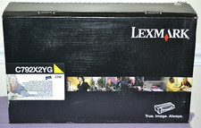 Genuine Lexmark C792X2YG Yellow Extra HighYield Print Toner Cartridge~New Sealed picture
