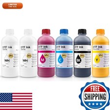 SAIBOYA DTF Ink 500ml Combo Pack 2*White+CMYK for L1800 R1390 ET-4800 XP600 picture
