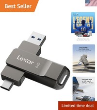 64GB Titanium Grey Dual Connector USB Drive - Secure & Effortless File Access picture