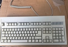 Vintage KeyTronic E03601QUS201-C Wired PS/2 Desktop Keyboard Clean and Clicky picture
