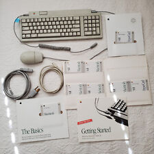 Lot Of Vintage Macintosh Items Apple Keyboard II M0487 Bus Mouse II & Cables picture