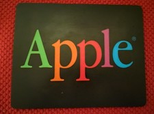Apple Computer Vintage Mouse Pad 1980s-1990s Logo Rare Original Accessory picture